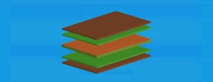 Multi-layer PCB stackup diagram showing signal, ground, and power layer arrangement for high-speed design.