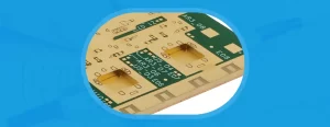 High-frequency RF microwave PCB with controlled impedance and Rogers laminate material