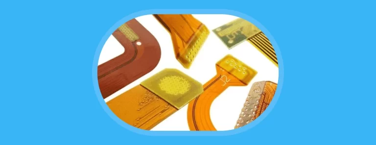 Flexible circuit board with polyimide stiffener showing reinforced support zone for design optimization