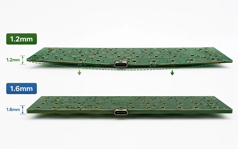 1.2mm vs 1.6mm PCB Keyboard