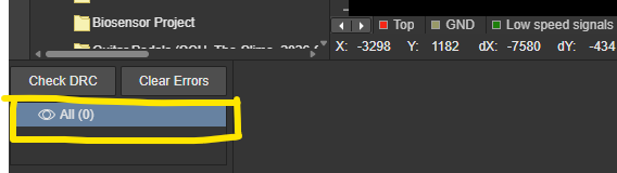 DRC should return zero errors