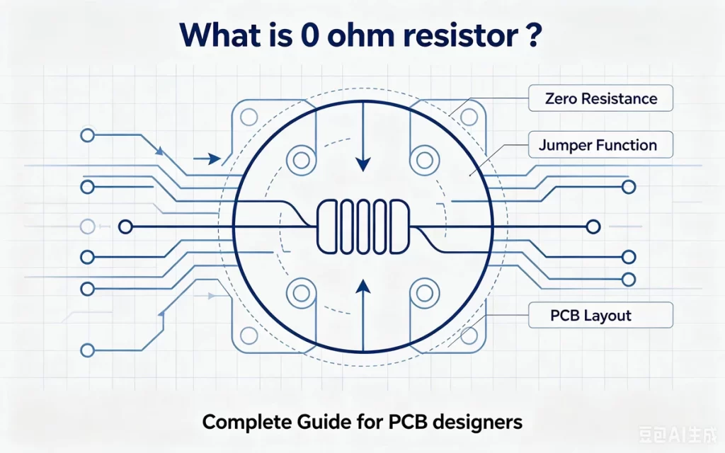 0 ohm resistor complete guide for PCB designers, working principle and PCB application diagram