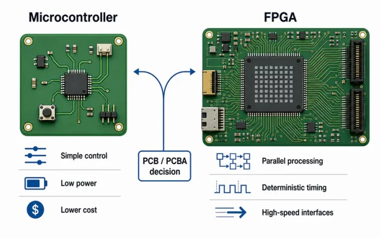 Microcontroller and FPGA comparison for PCB and PCBA design