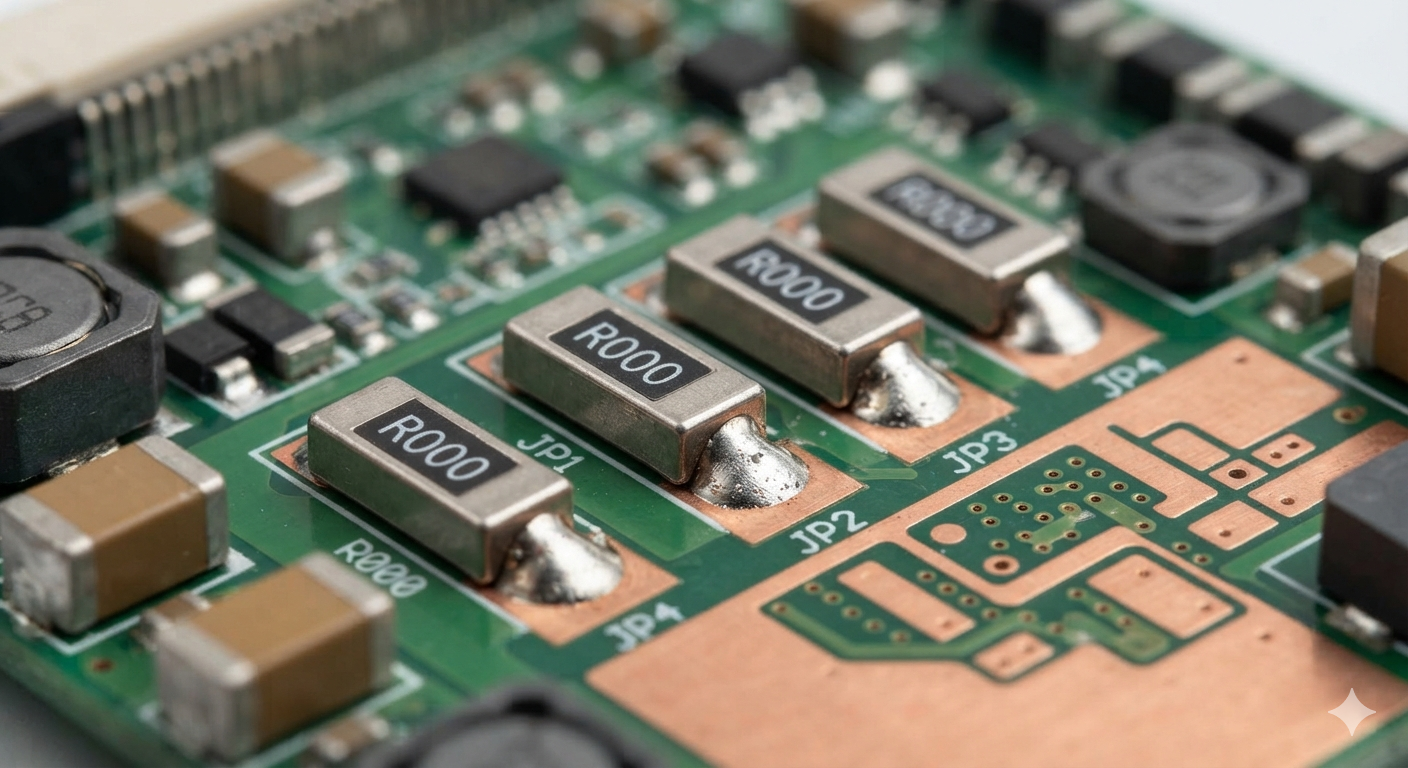 Precision resistor jumpers