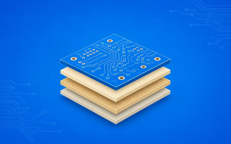 PCB material stackup illustration for CTI and electrical reliability